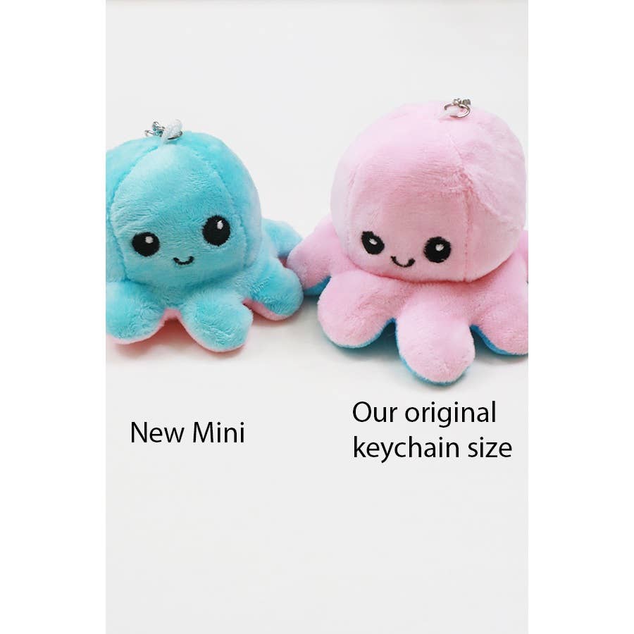 Mini Reversible Octopus Plushie Keychain