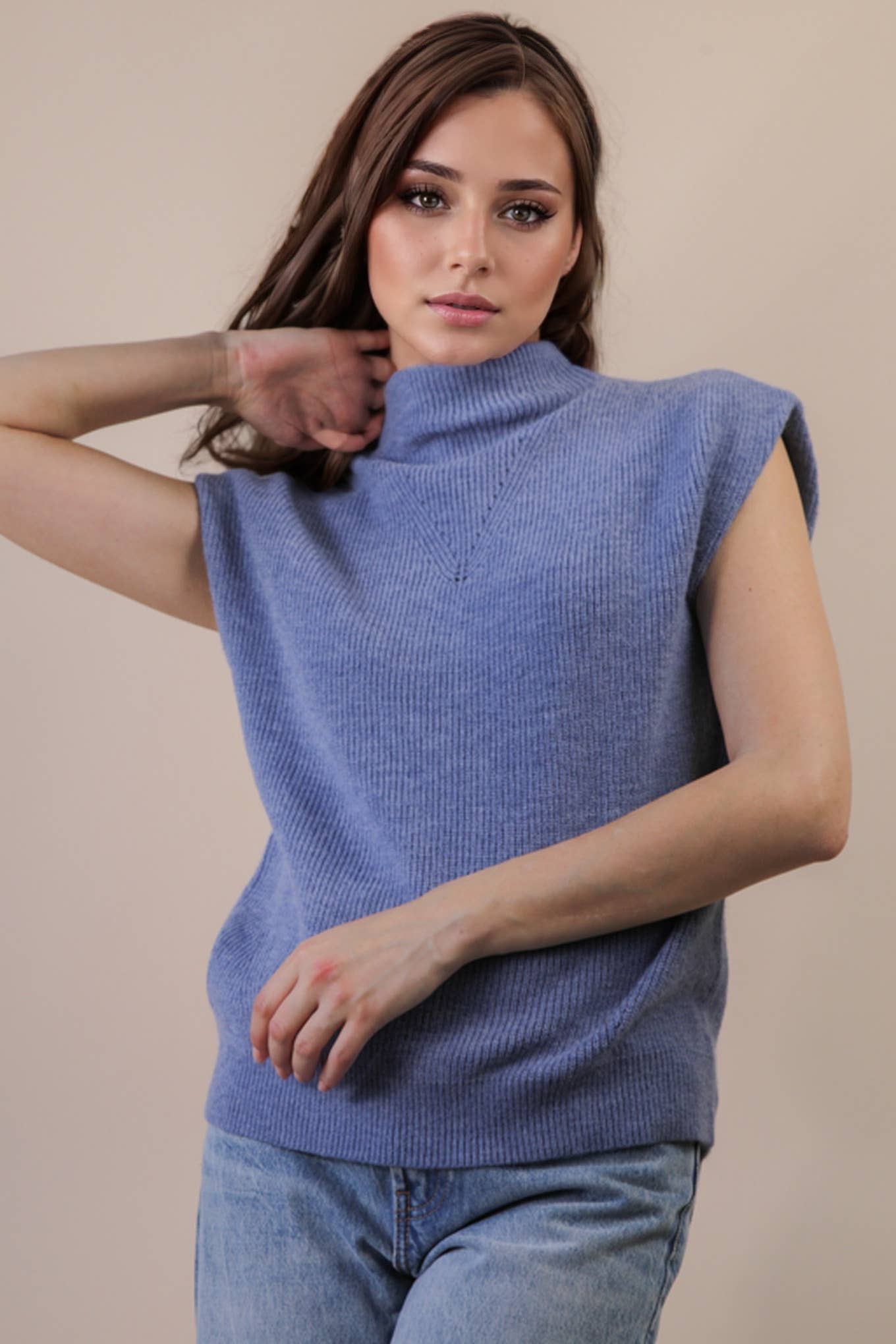 Soft Knit Sweater Vest Top