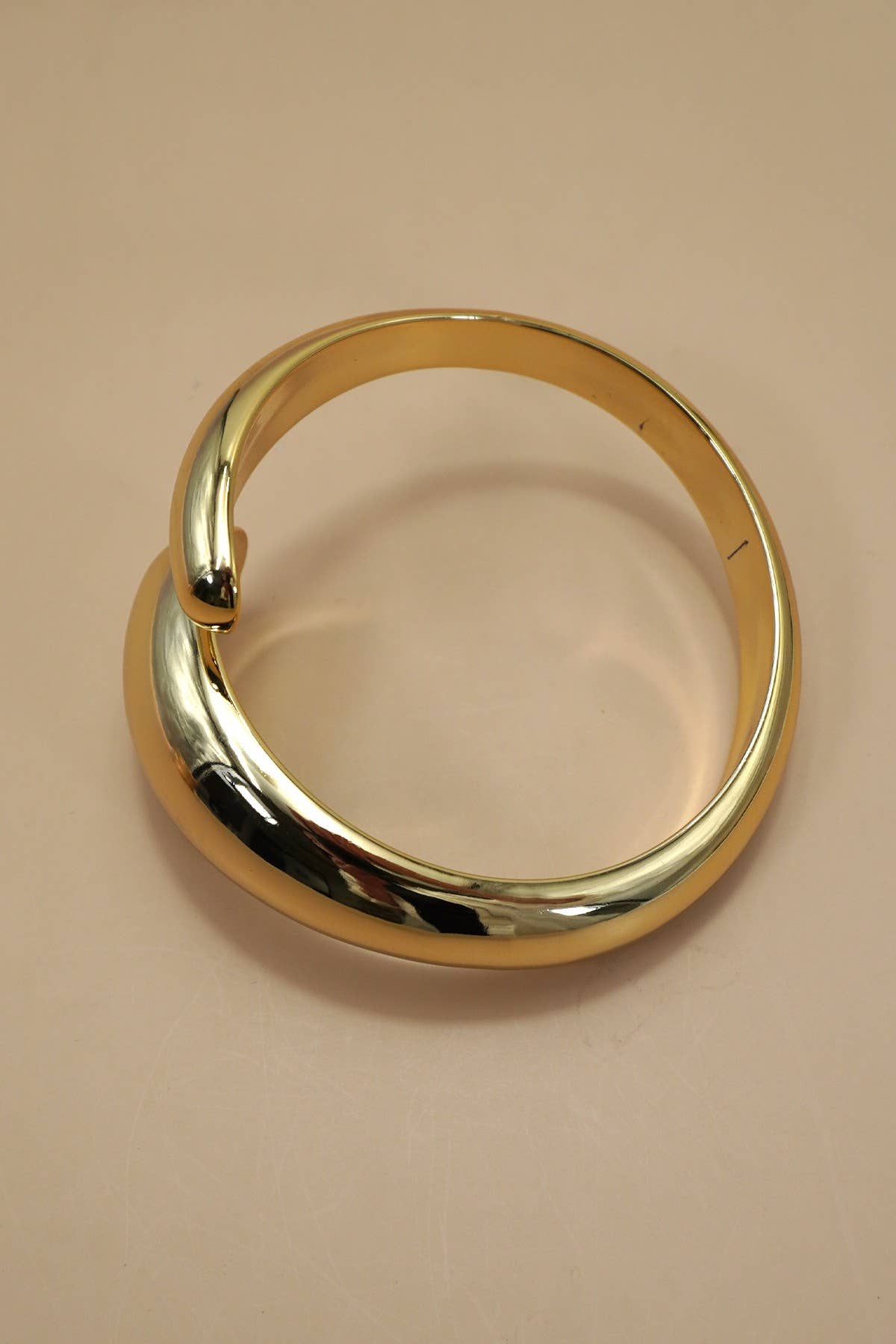 Wide Teardrop Bangle