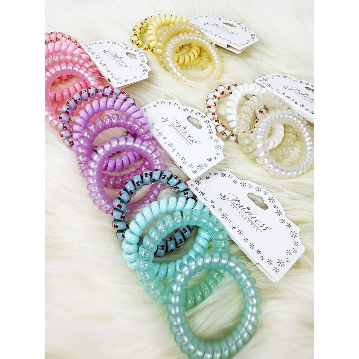 Colorful Spiral Hair Ties