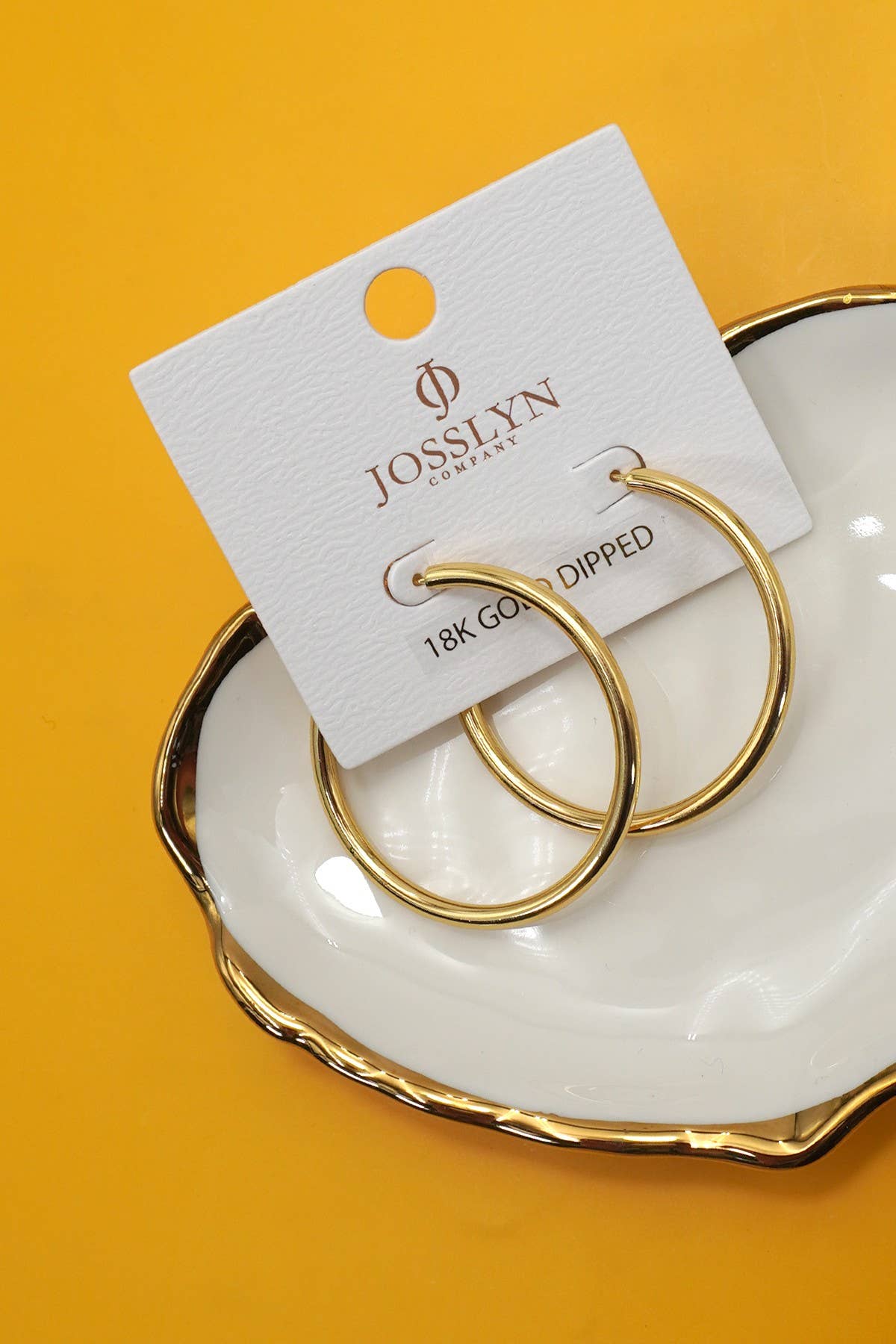 18K Slim Hoop Earrings
