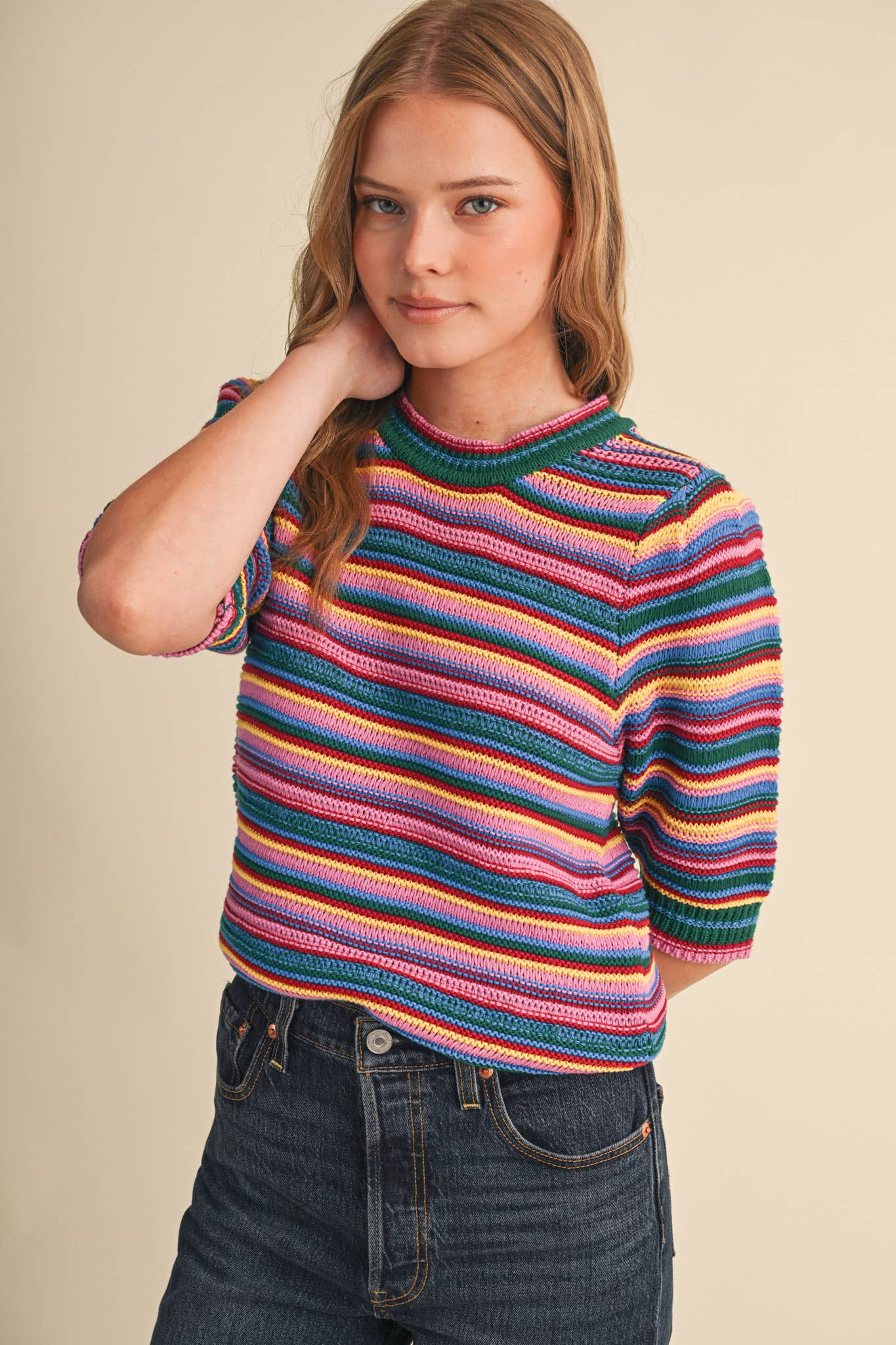Rainbow Stripe Sweater