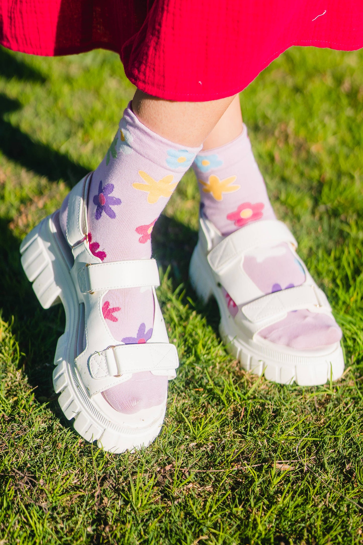 Floral Print Socks