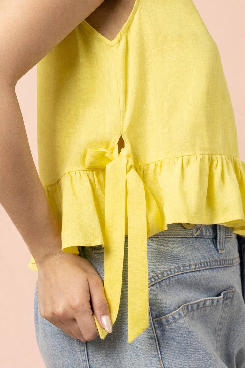 Olivia Side Tie Dot Top