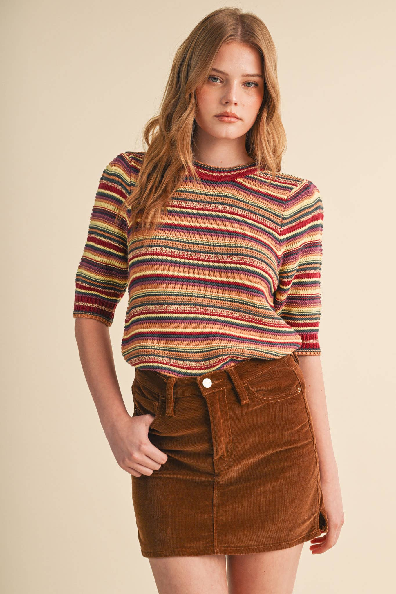 Rainbow Stripe Sweater