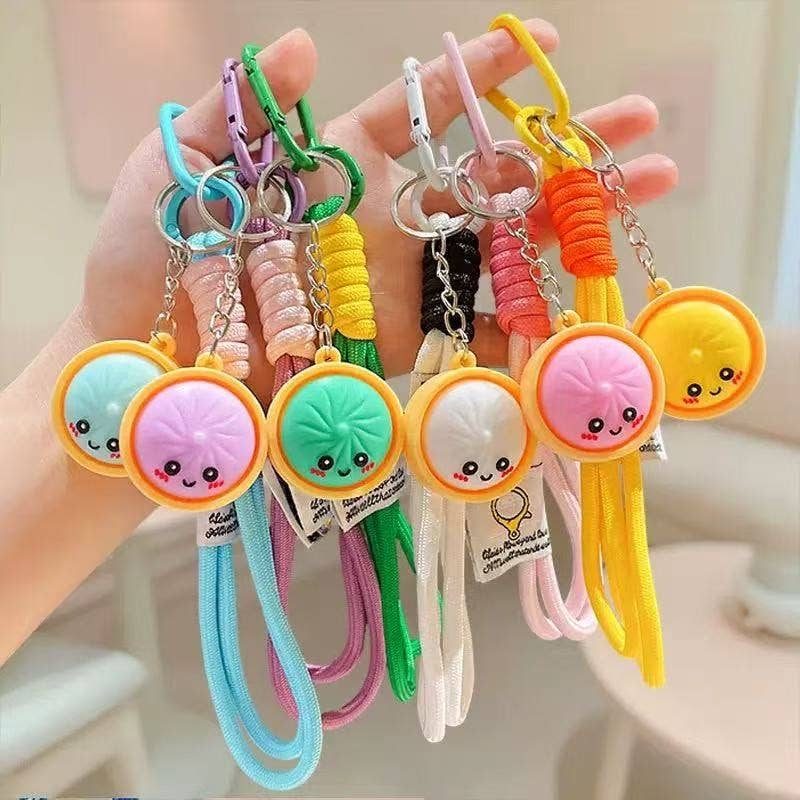 Dumpling Wristlet Keychain