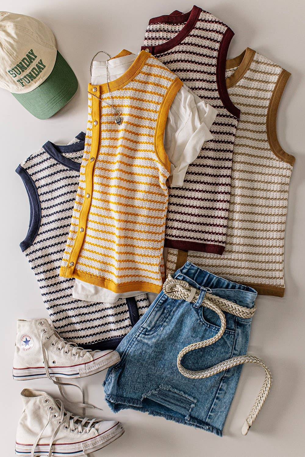 Luna Knit Button Down Top