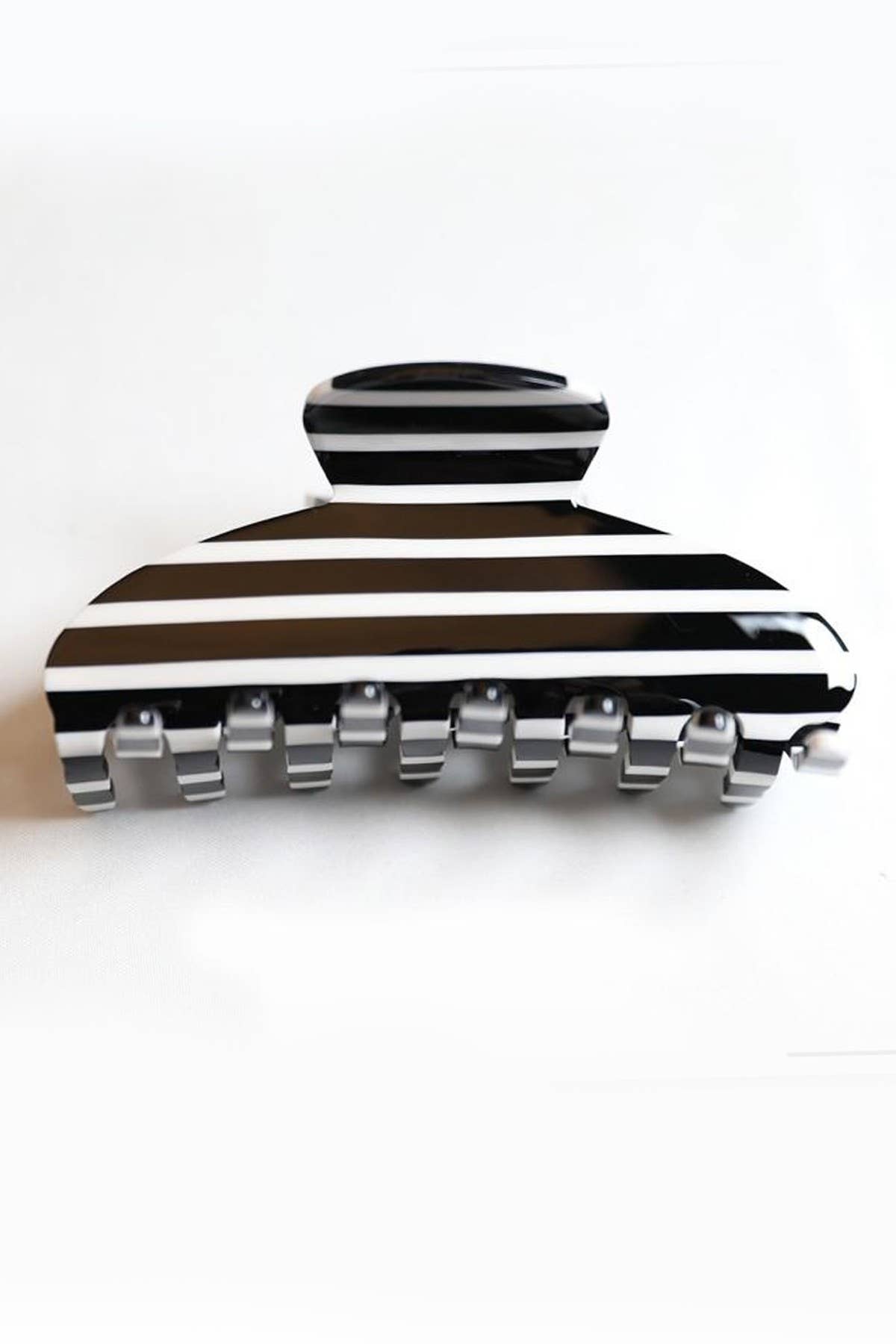 Jumbo Stripe Plaid Claw Clip