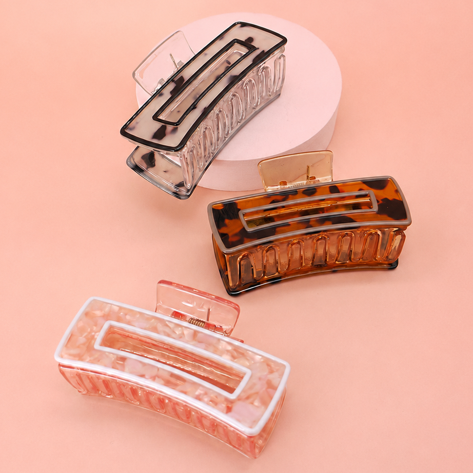 Tortoise Acetate Hair Claw Clip