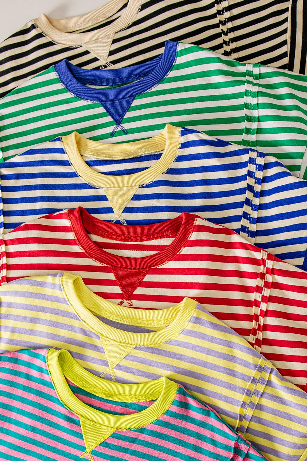 Ava Stripe Casual Knit Top