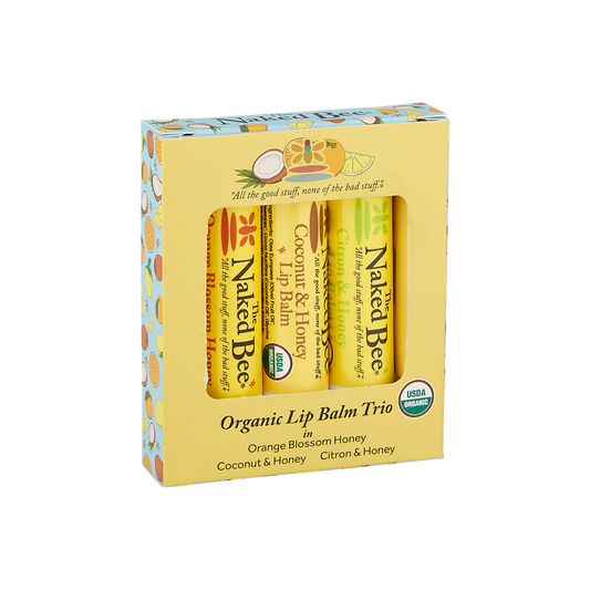 3 Pack Organic Lip Balm Gift Set