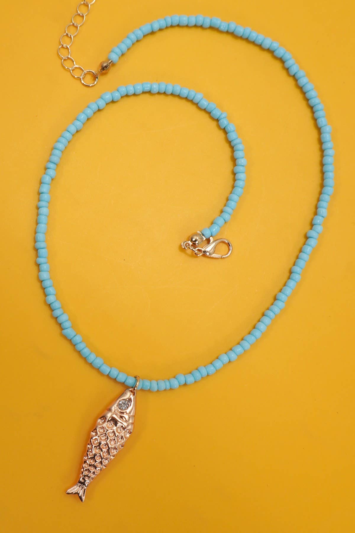Waterproof Beaded Sardine Necklace