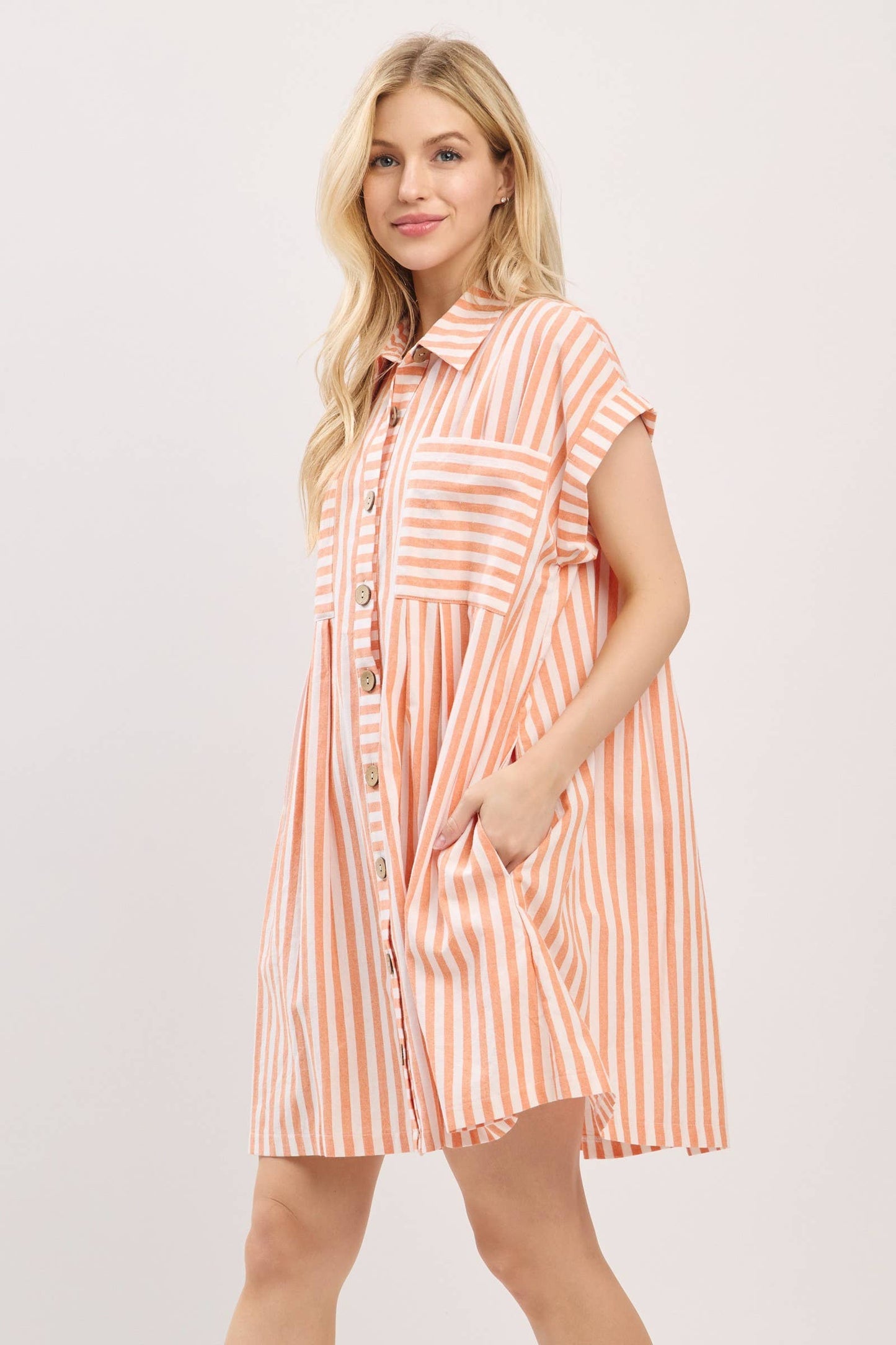Cotton Striped Dress
