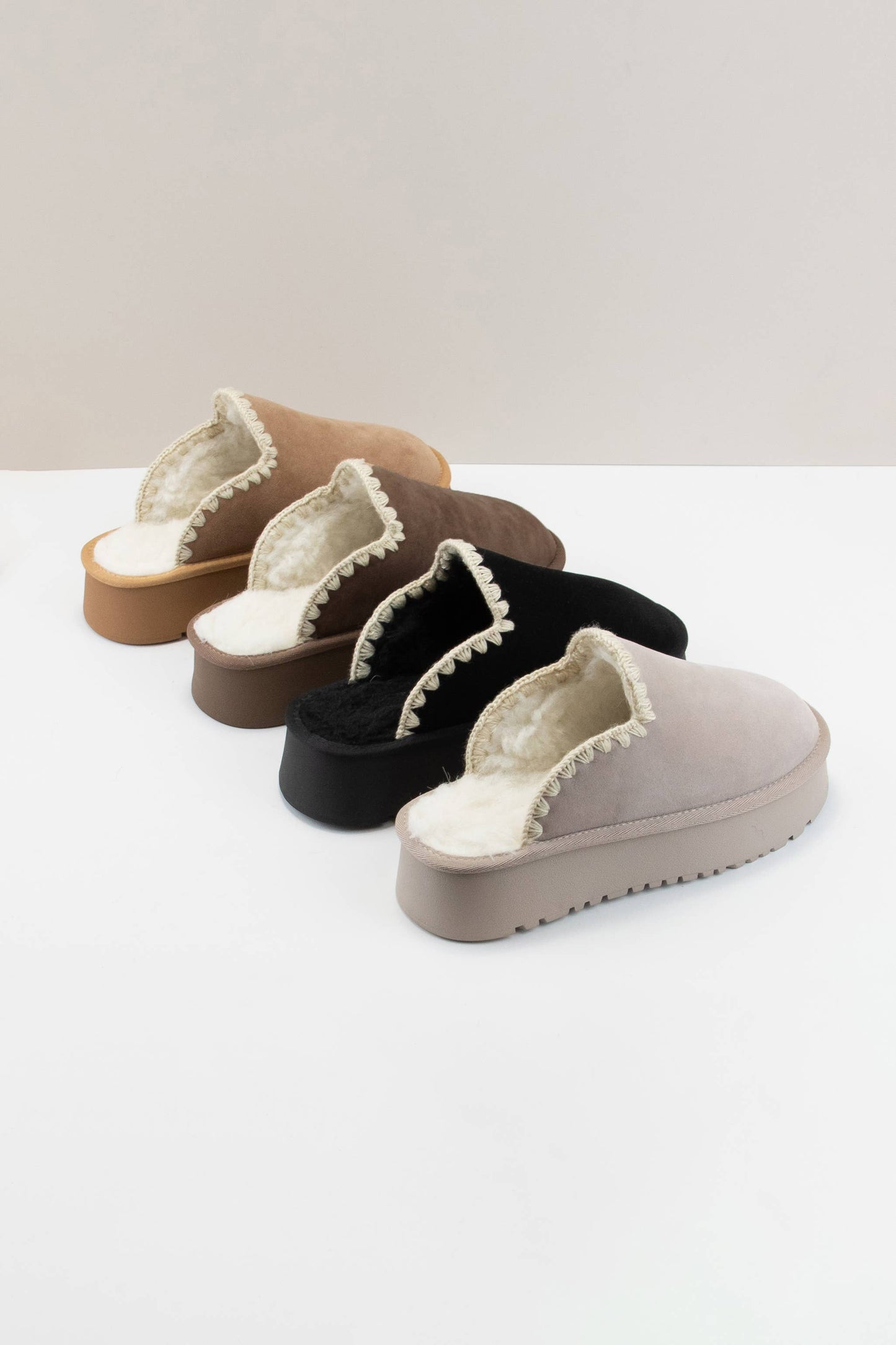 Crochet Edge Platform Slipper