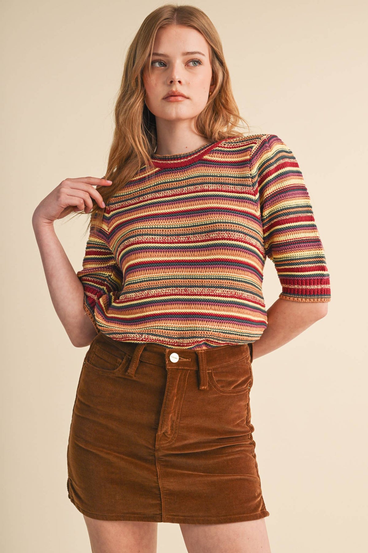 Rainbow Stripe Sweater