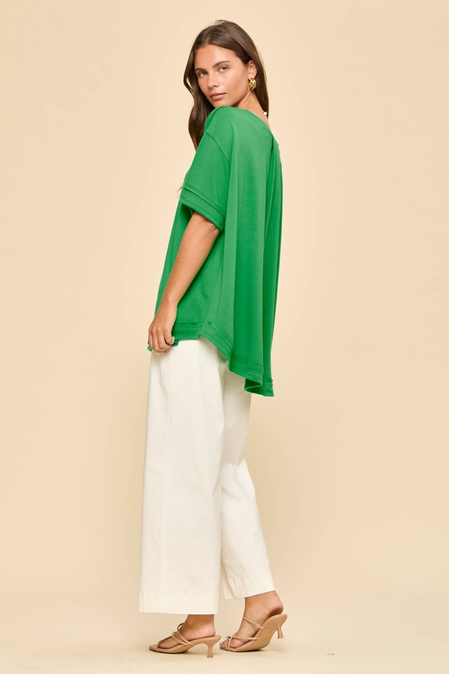 Textured Terry Knit Top