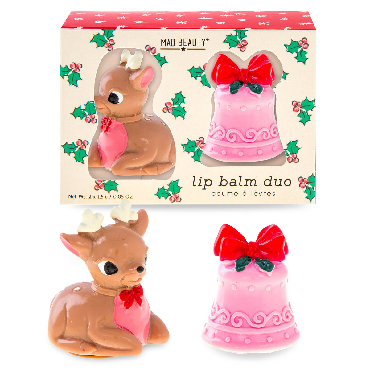 Retro Christmas Lip Balm Duo