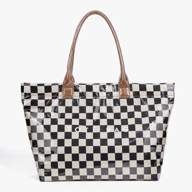 Checkerboard Tote Bag