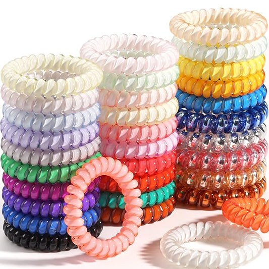 Telephone Spiral Coil Hair Tie