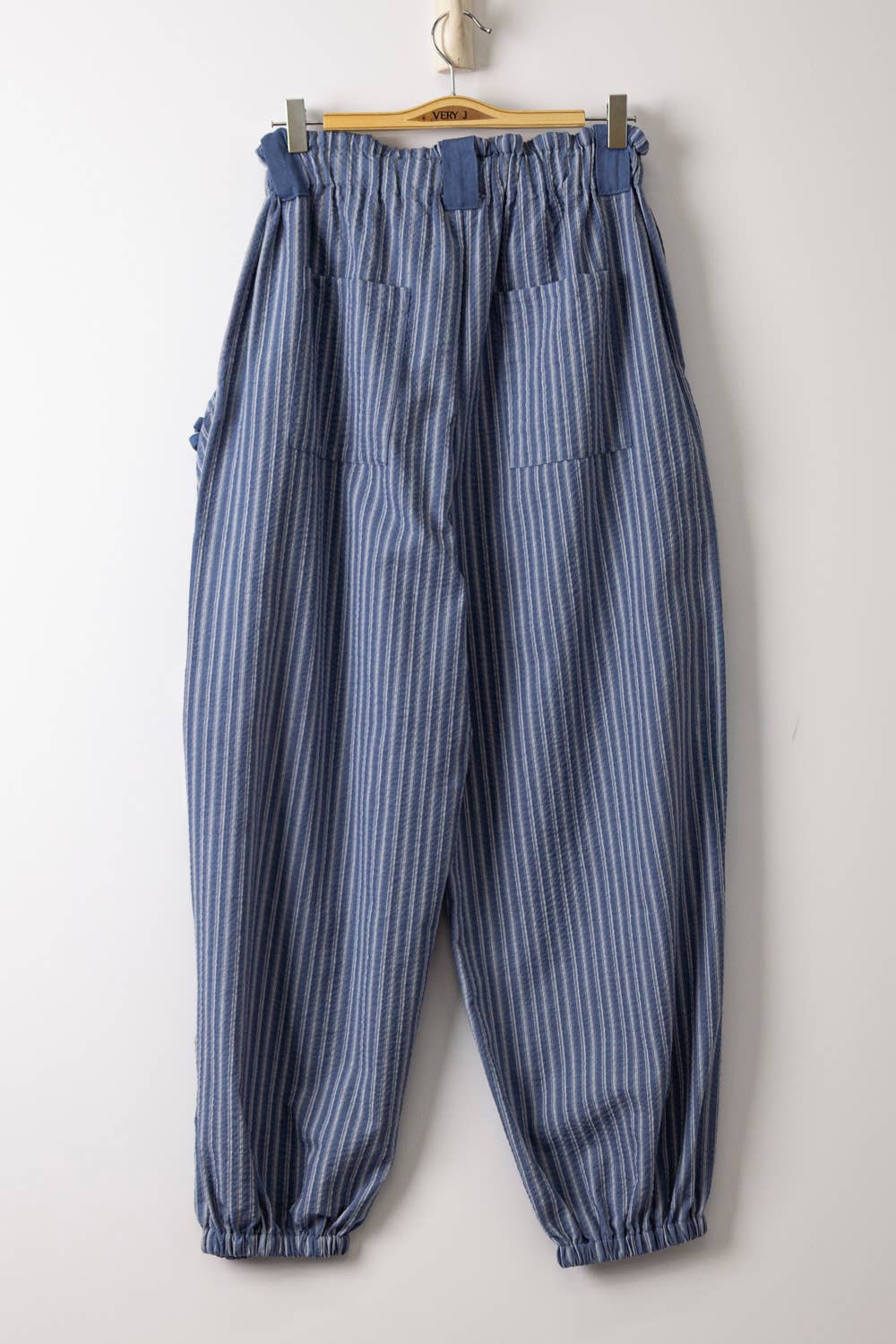 Stripe Textured Woven Pants