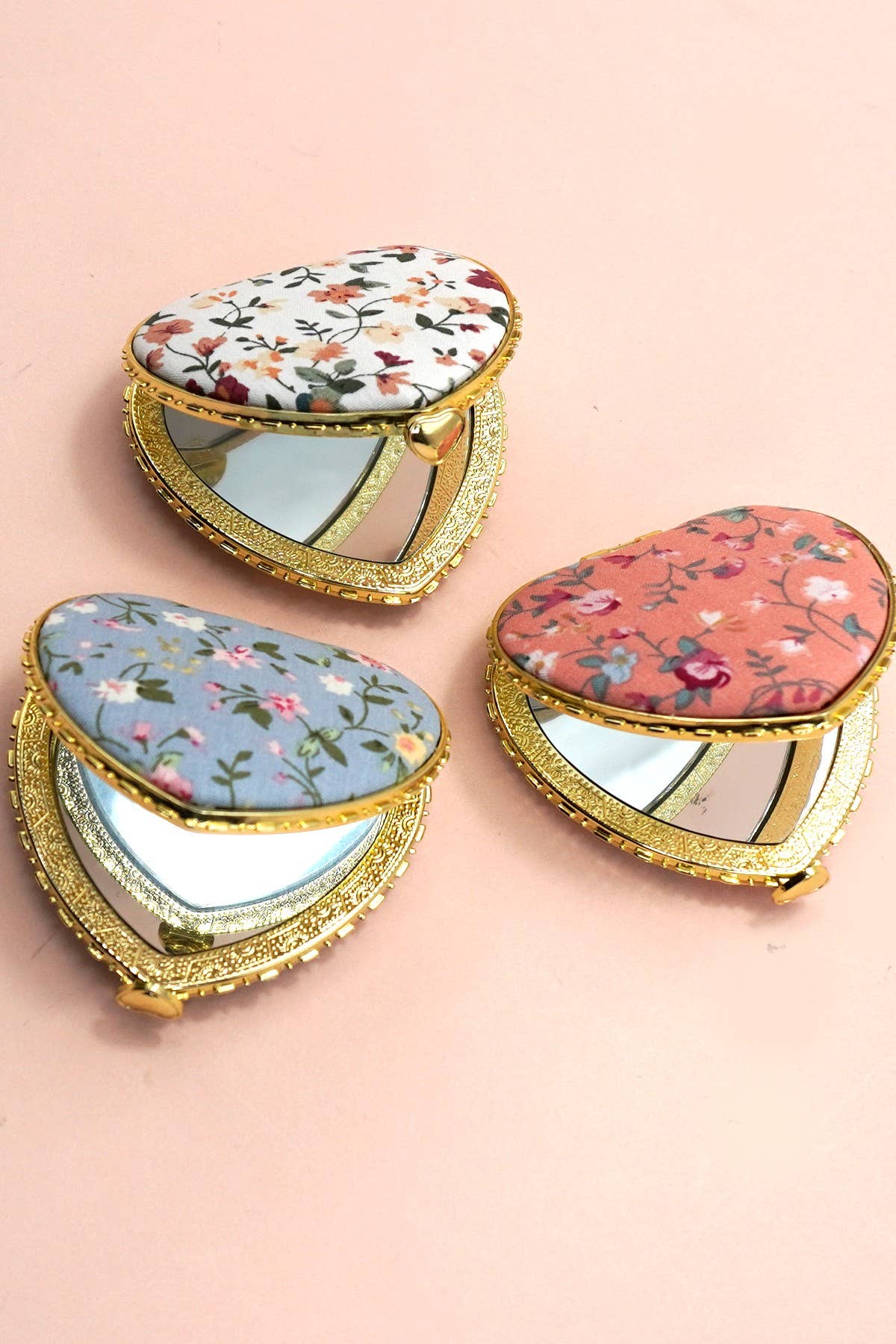 Compact Mirror Floral