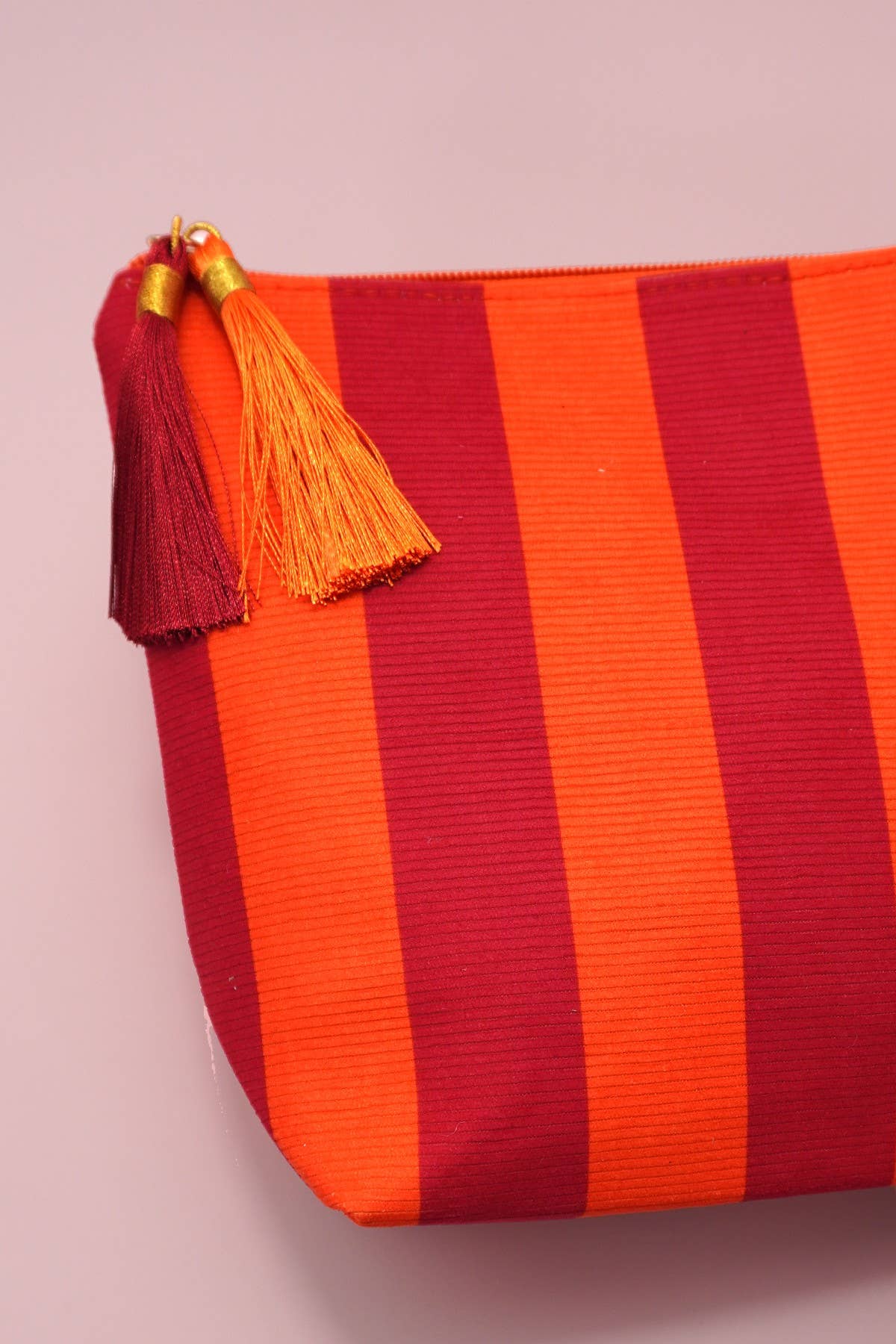 Striped Tassel Bag