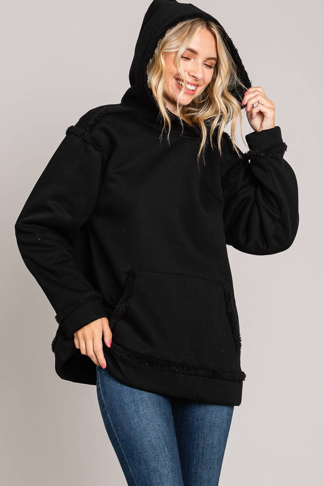 Fuzzy Lined Hoodie