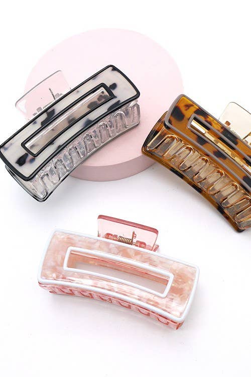Tortoise Acetate Hair Claw Clip