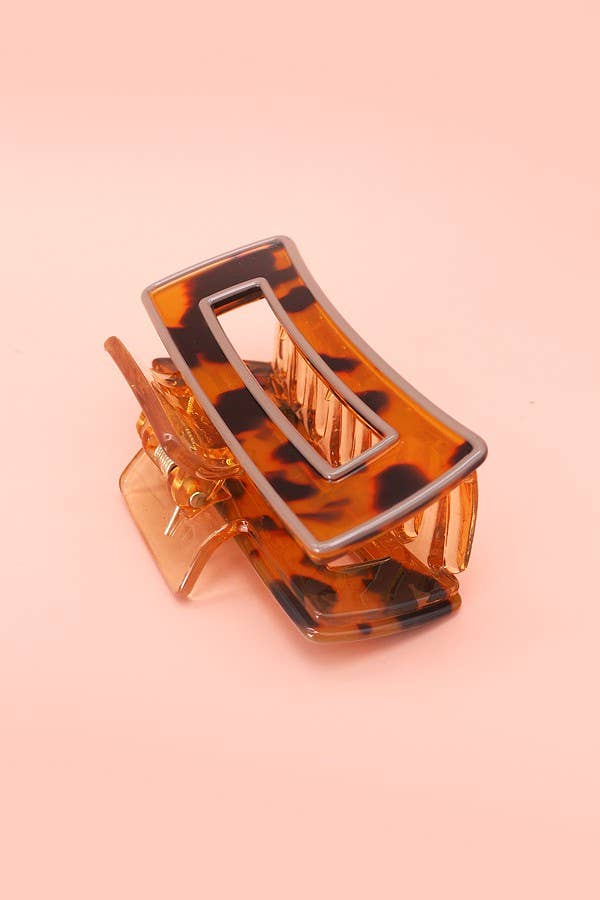 Tortoise Acetate Hair Claw Clip