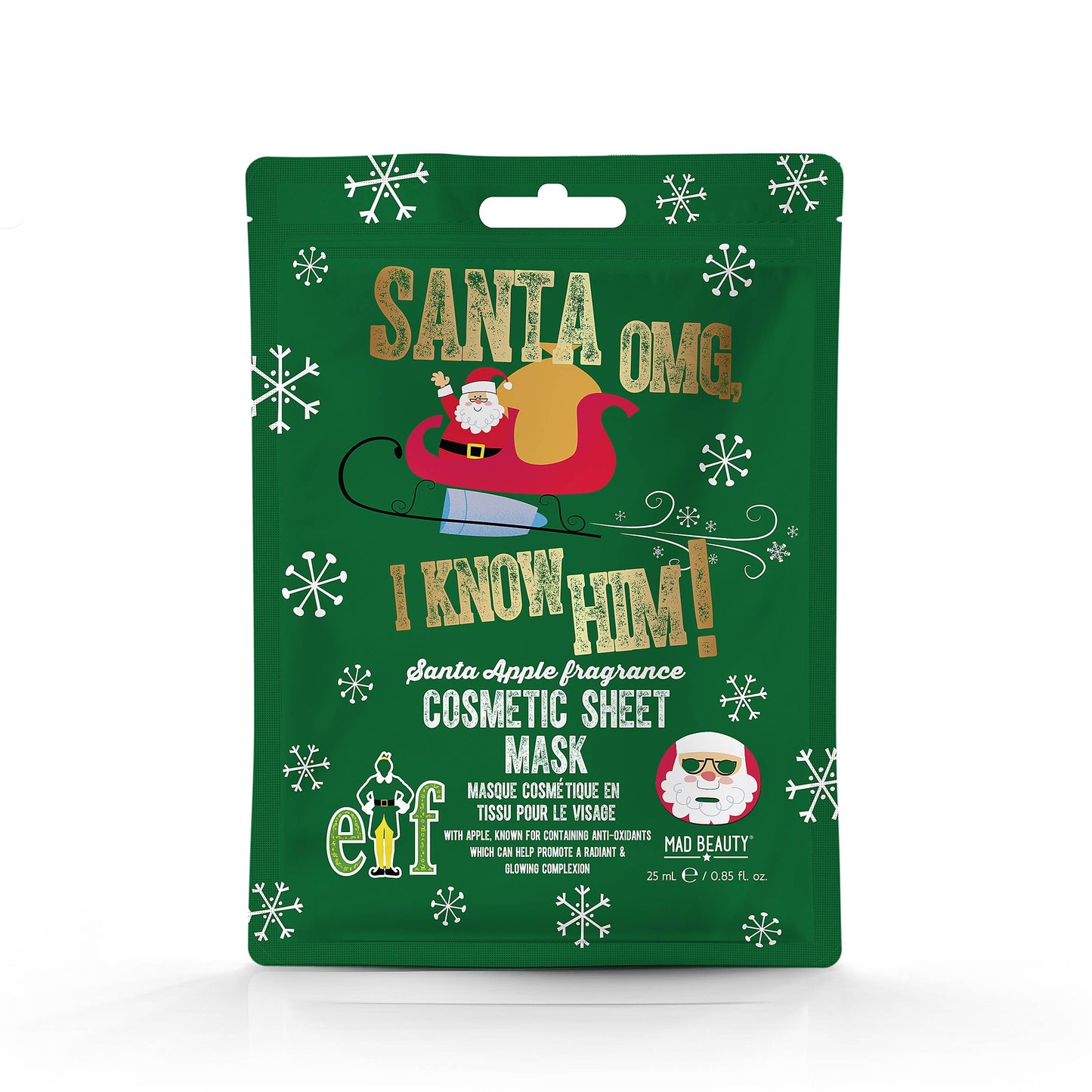 Mad Beauty Warner Elf Santa Cosmetic Sheet Mask