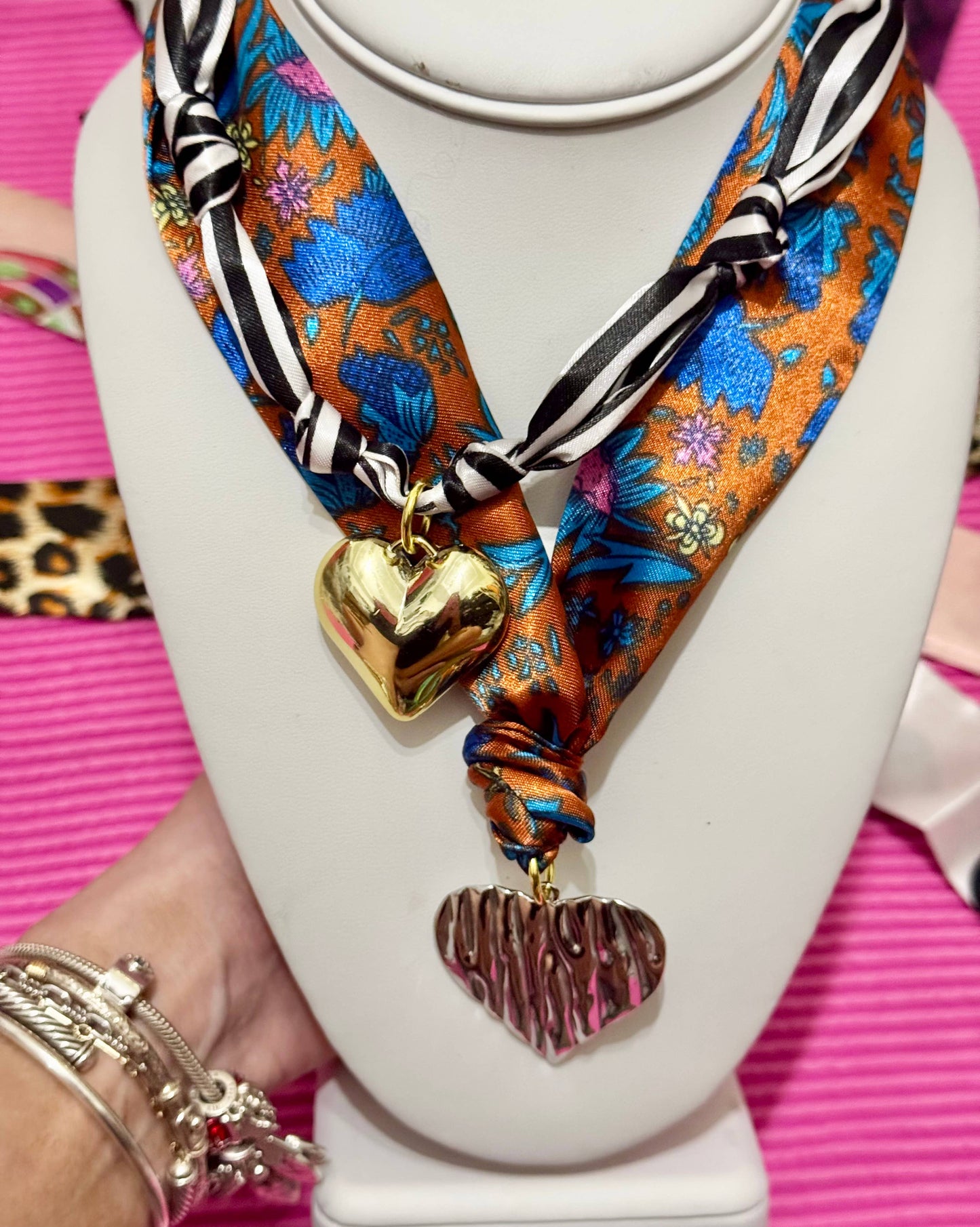 Scarf Charm Necklace 