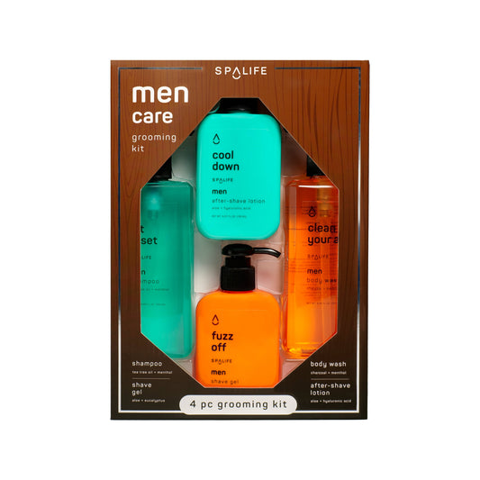 Men's Hair & Body Care Grooming Kit,  Men's Skincare - 4 Pc