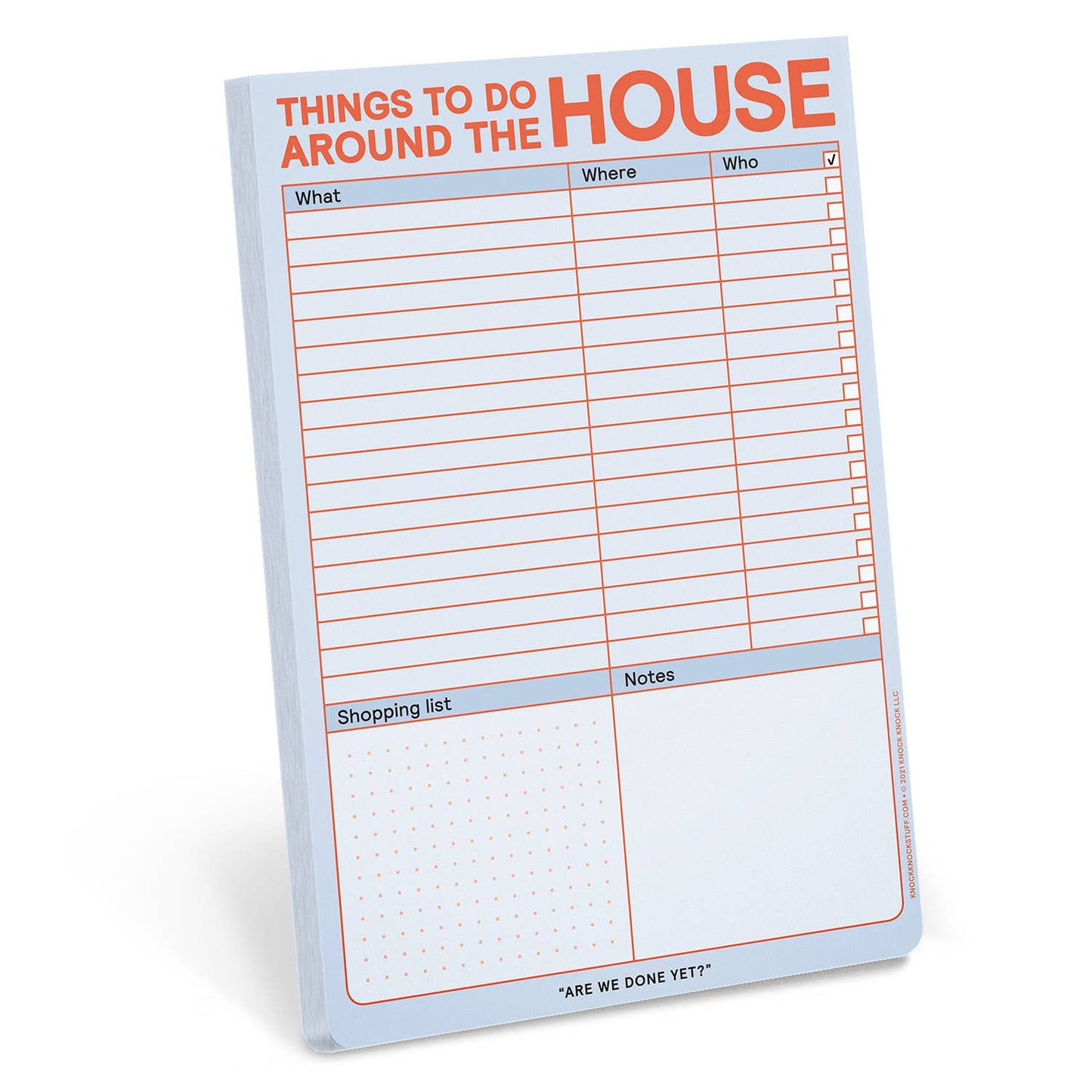 Things to Do Around the House Pad with Magnet (Pastel)