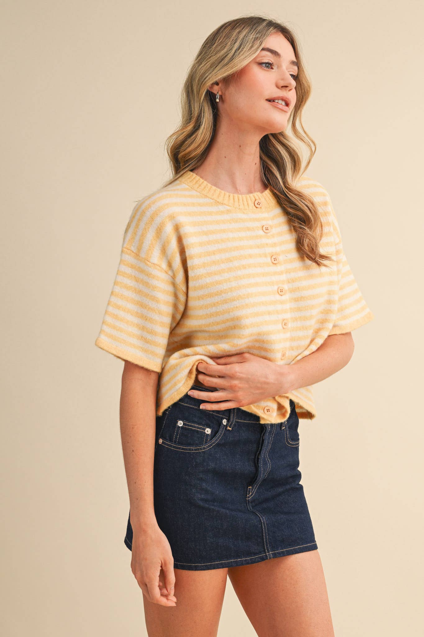 Lilly Striped Sweater Cardigan