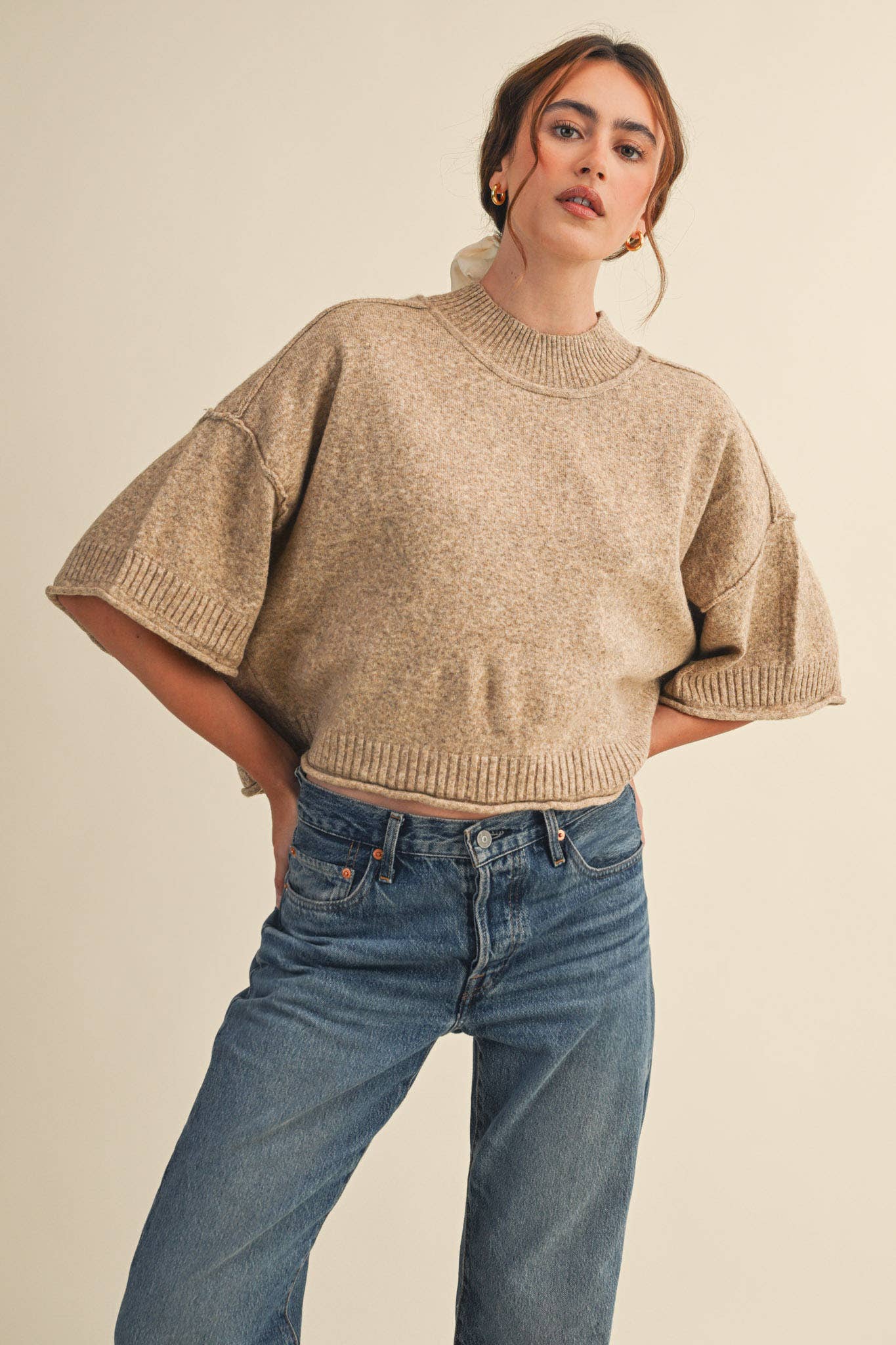 Marley Knit Short Sleeve Sweater