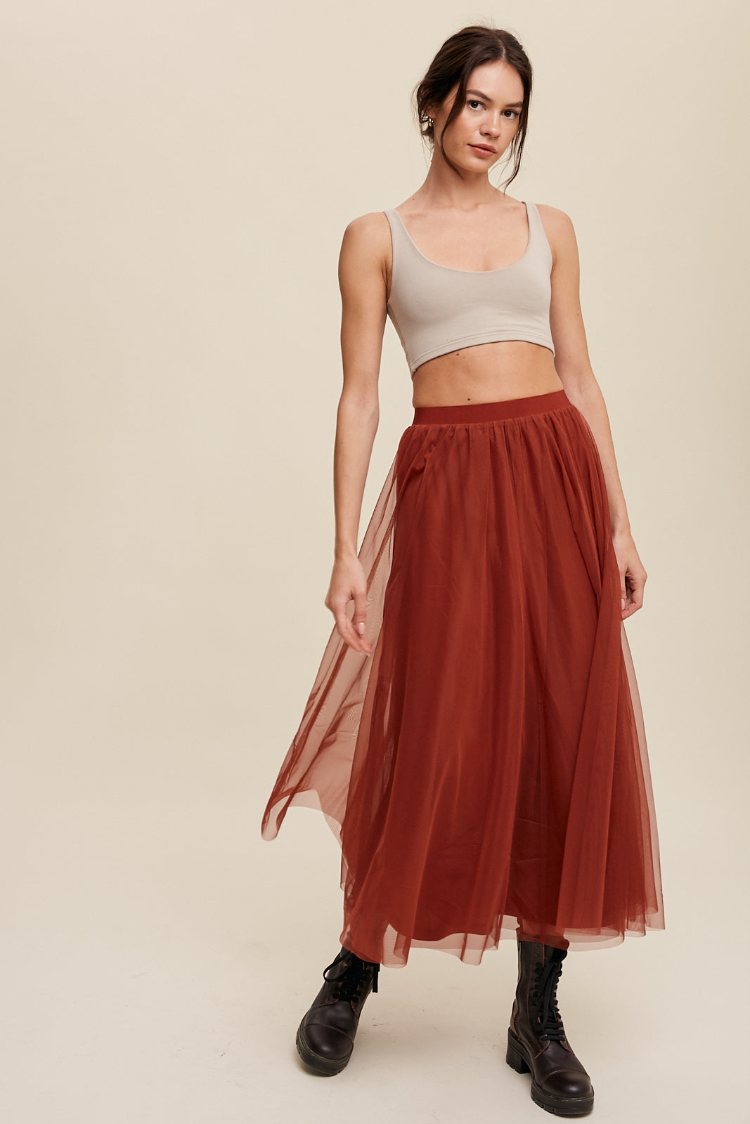 Tulle Maxi Skirt