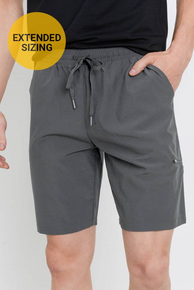 MEN - EXTENDED Active Drawstring Shorts