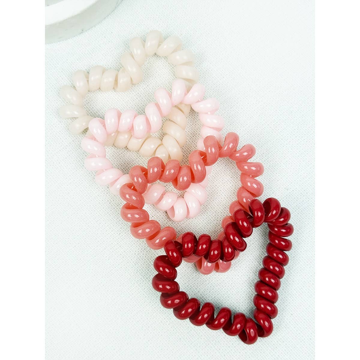 Heart Spiral Hair Tie Set