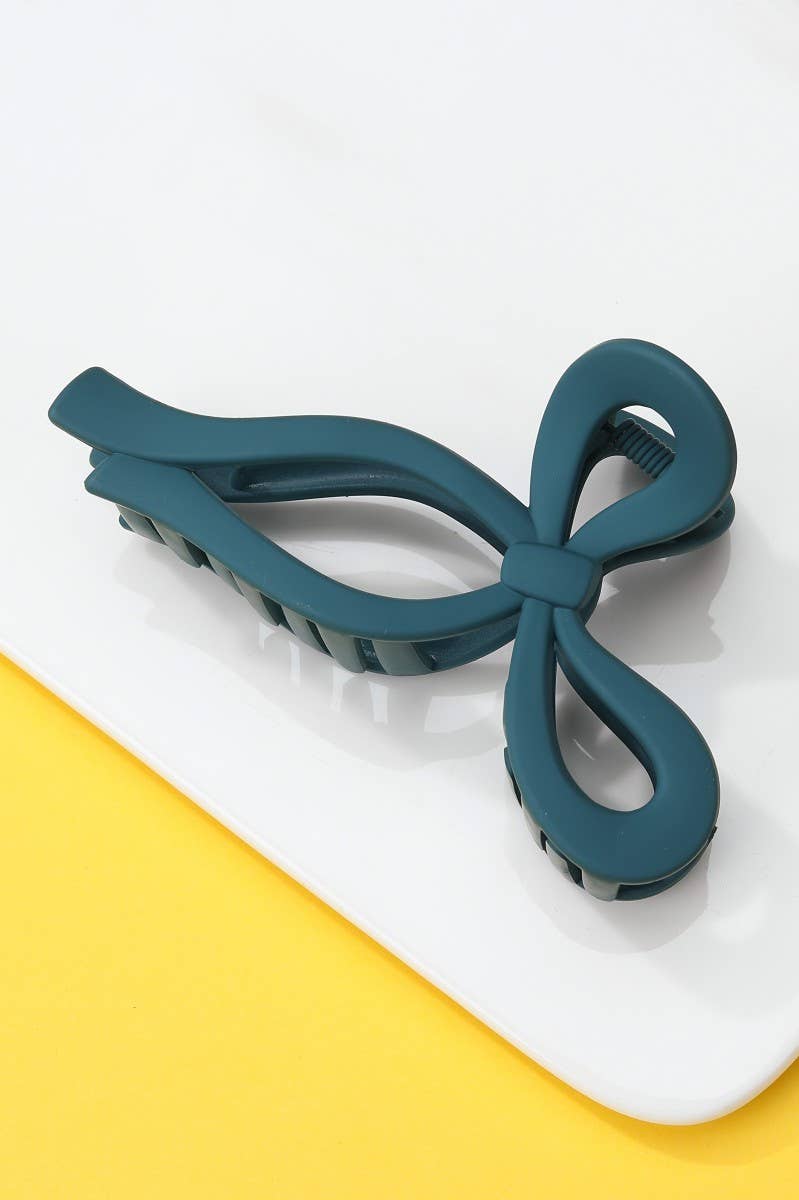 Matte Bow Hair Claw Clips