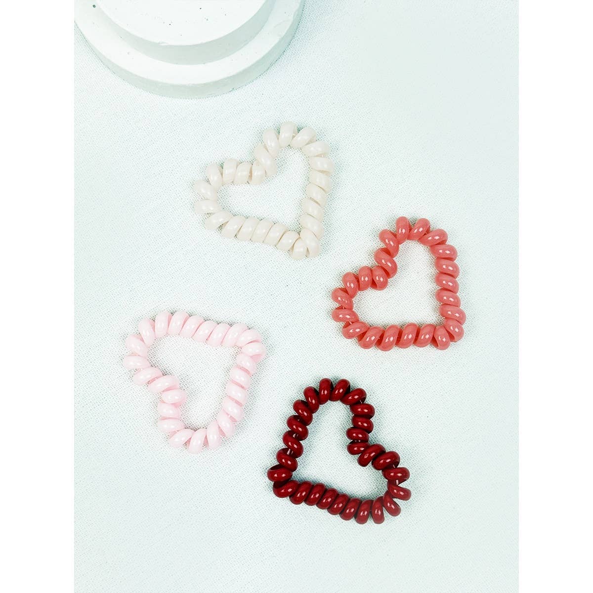 Heart Spiral Hair Tie Set
