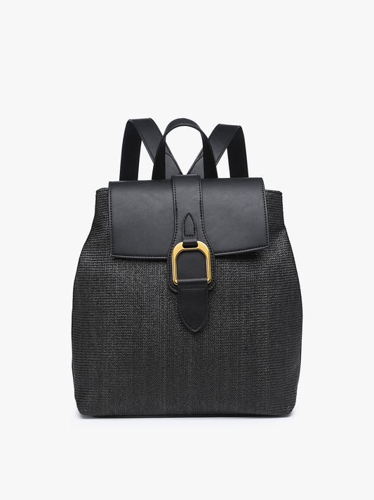 Avani Large Buckle Flapover Backpack