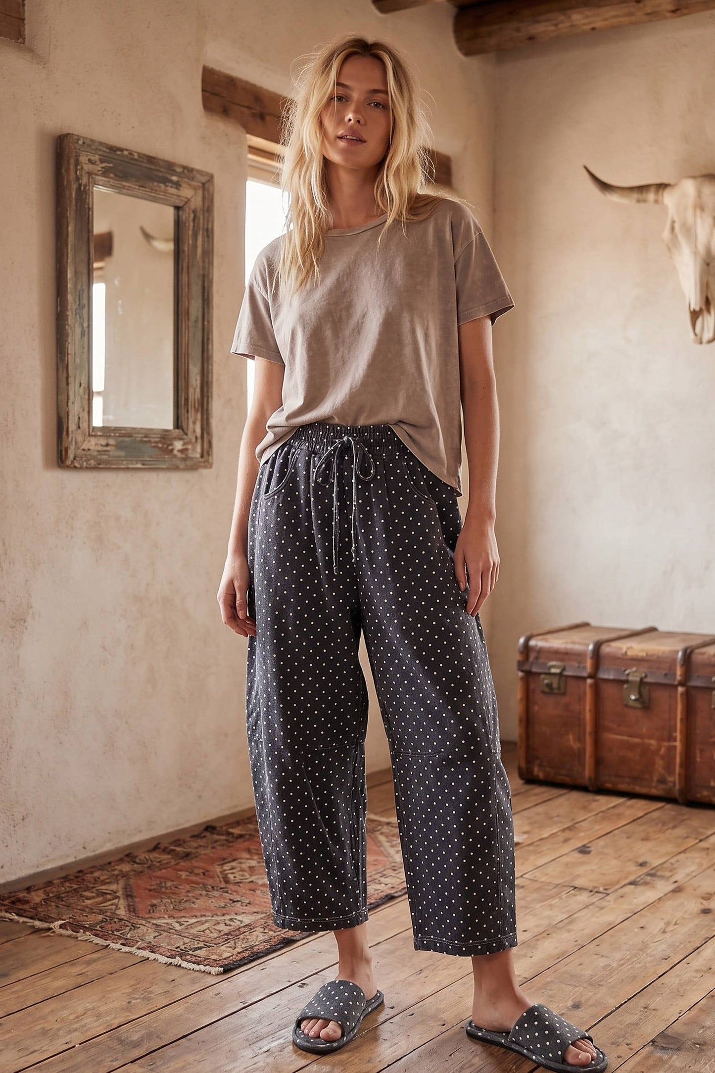 Oversized Scuba Barrel Lounge Pants