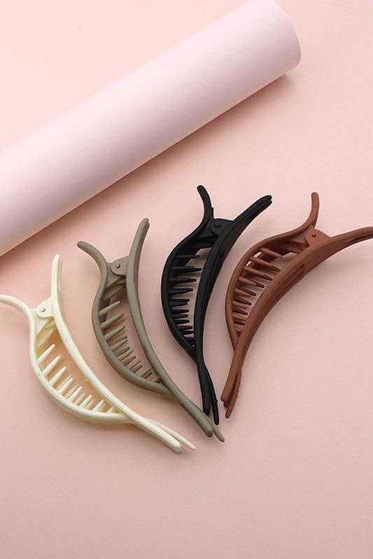 Slim Flat Hair Claw Clips