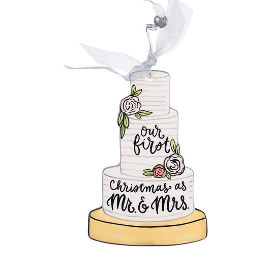 Wedding Cake Flat Christmas Ornament