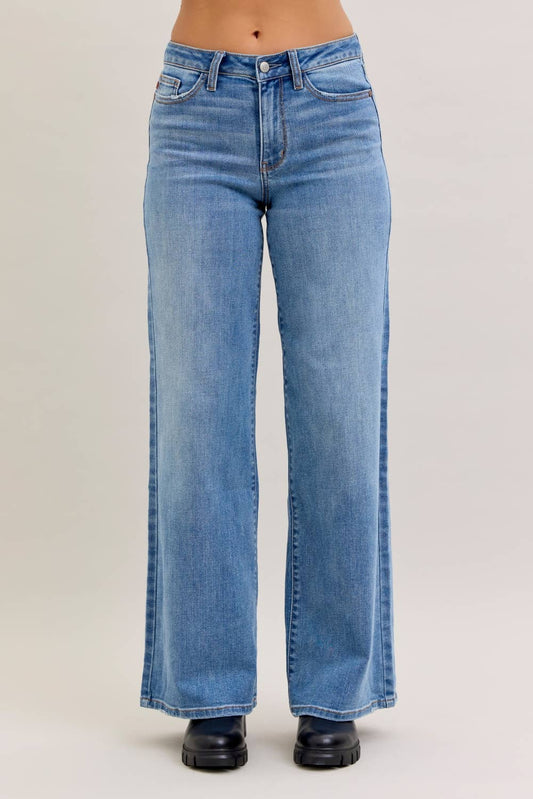 Judy Blue Jeans Midrise Retro Wide Leg