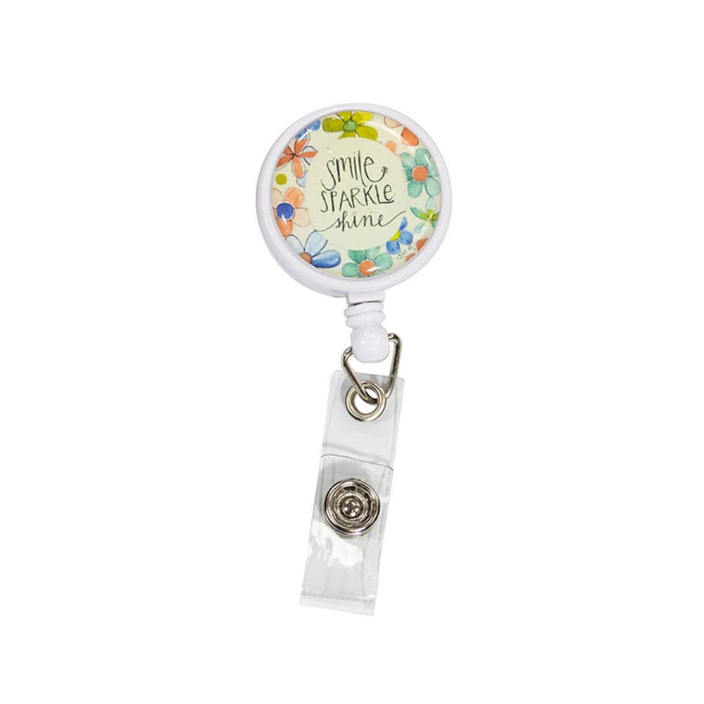 Smile Sparkle Shine Badge Reel