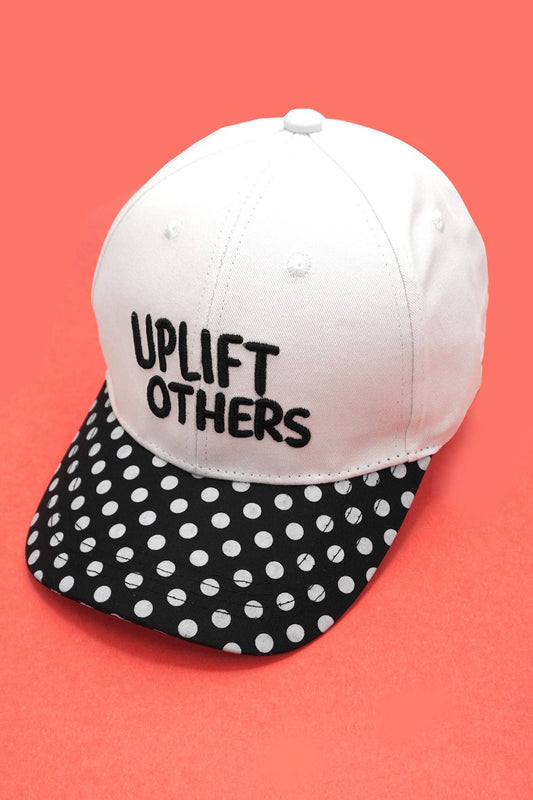 "Up Lift Others"  Polka Dot Baseball Cap