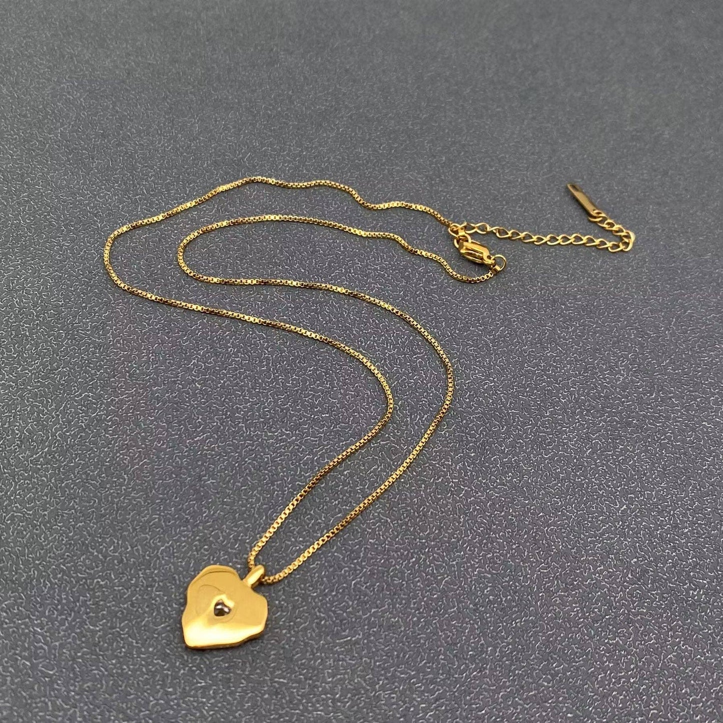 18K Heart Charm Necklace