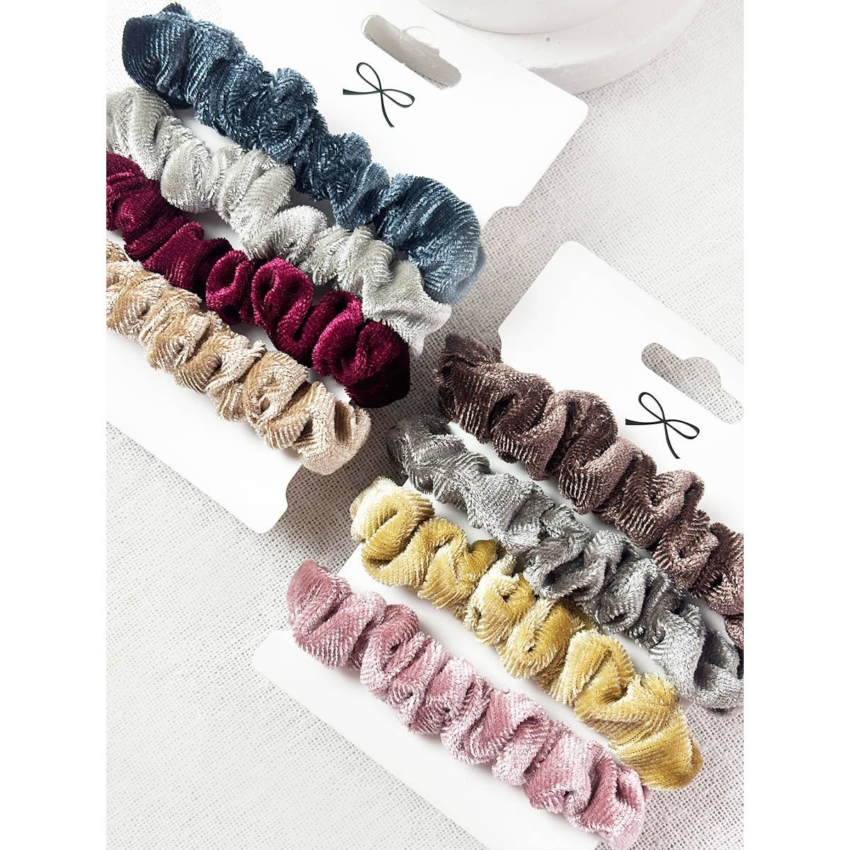 Velvet Assorted Scrunchie Set
