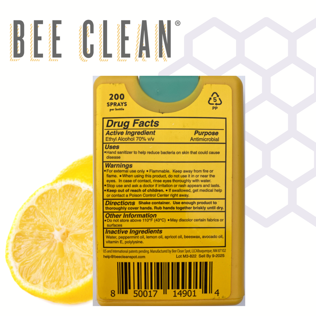 Bee Clean Organic Beeswax Hand Sanitizer